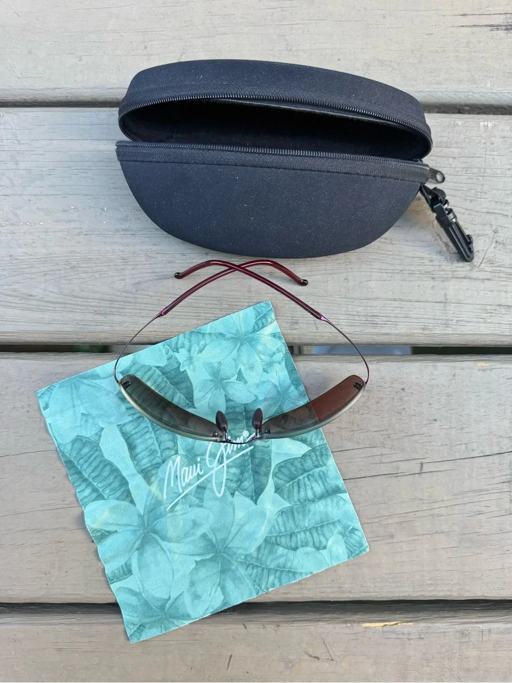 Maui Jim Honolua Bay MJ-516-02 rimless polarized sunglasses